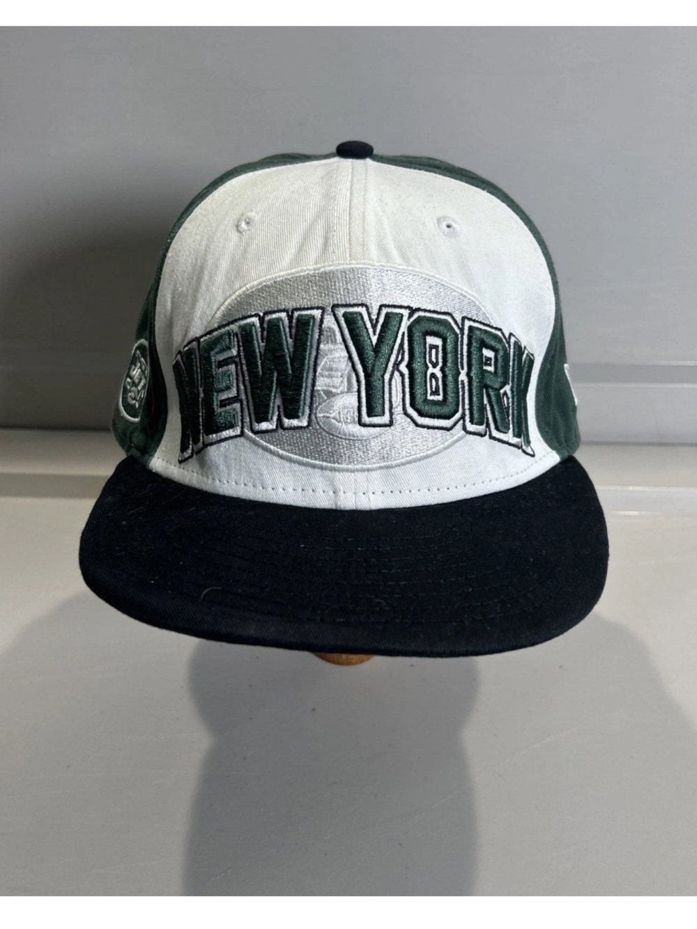 New York Jets New Era 9Fifty SnapBack Hat Embroidered Wrap Around Logo NFL AFC